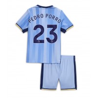 Fotbalové Dres Tottenham Hotspur Pedro Porro #23 Dětské Venkovní 2024-25 Krátký Rukáv (+ trenýrky)